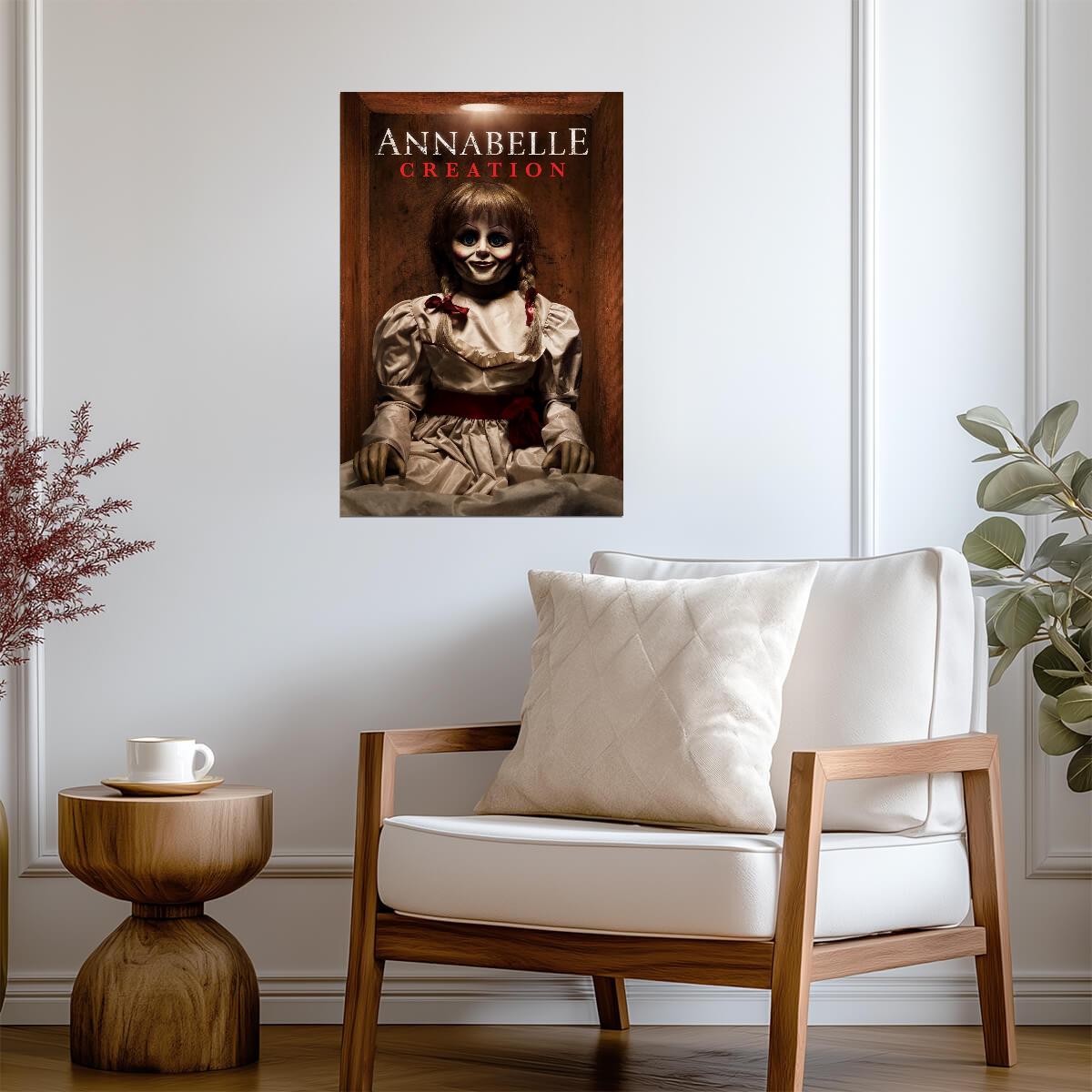 Annabelle Creation Movie Poster | Wooden Box Portrait - Movies & TV Poster