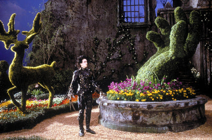 Edward Scissorhands Movie Poster | Edward Among Animal Topiary Sculptures - Movies & TV Poster