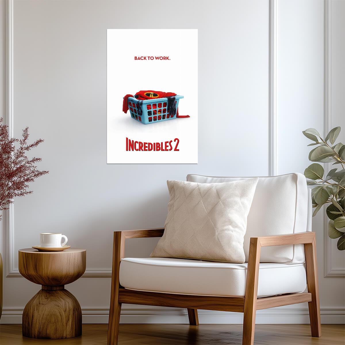 Incredibles 2 Movie Poster | Back to Work Laundry Basket - Movies & TV Poster