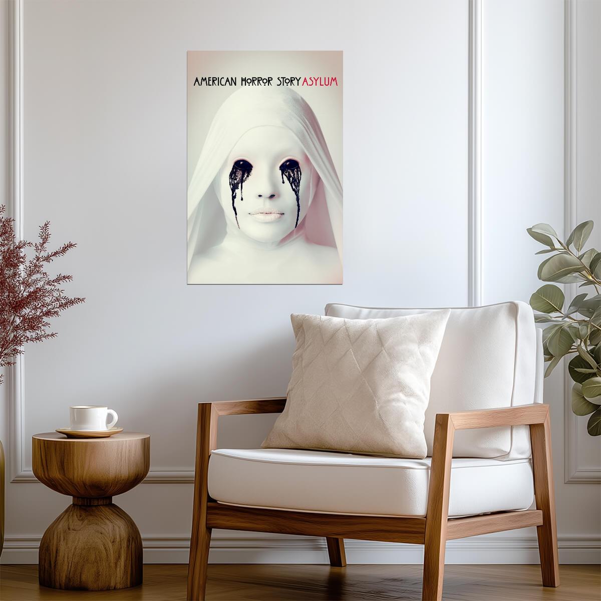 American Horror Story Asylum Poster | Nun with Black Tears - Movies & TV Poster