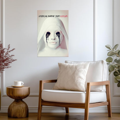 American Horror Story Asylum Poster | Nun with Black Tears - Movies & TV Poster