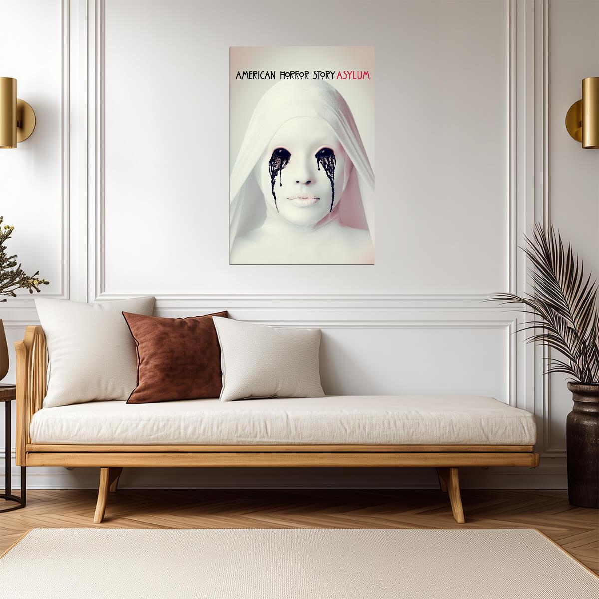 American Horror Story Asylum Poster | Nun with Black Tears - Movies & TV Poster