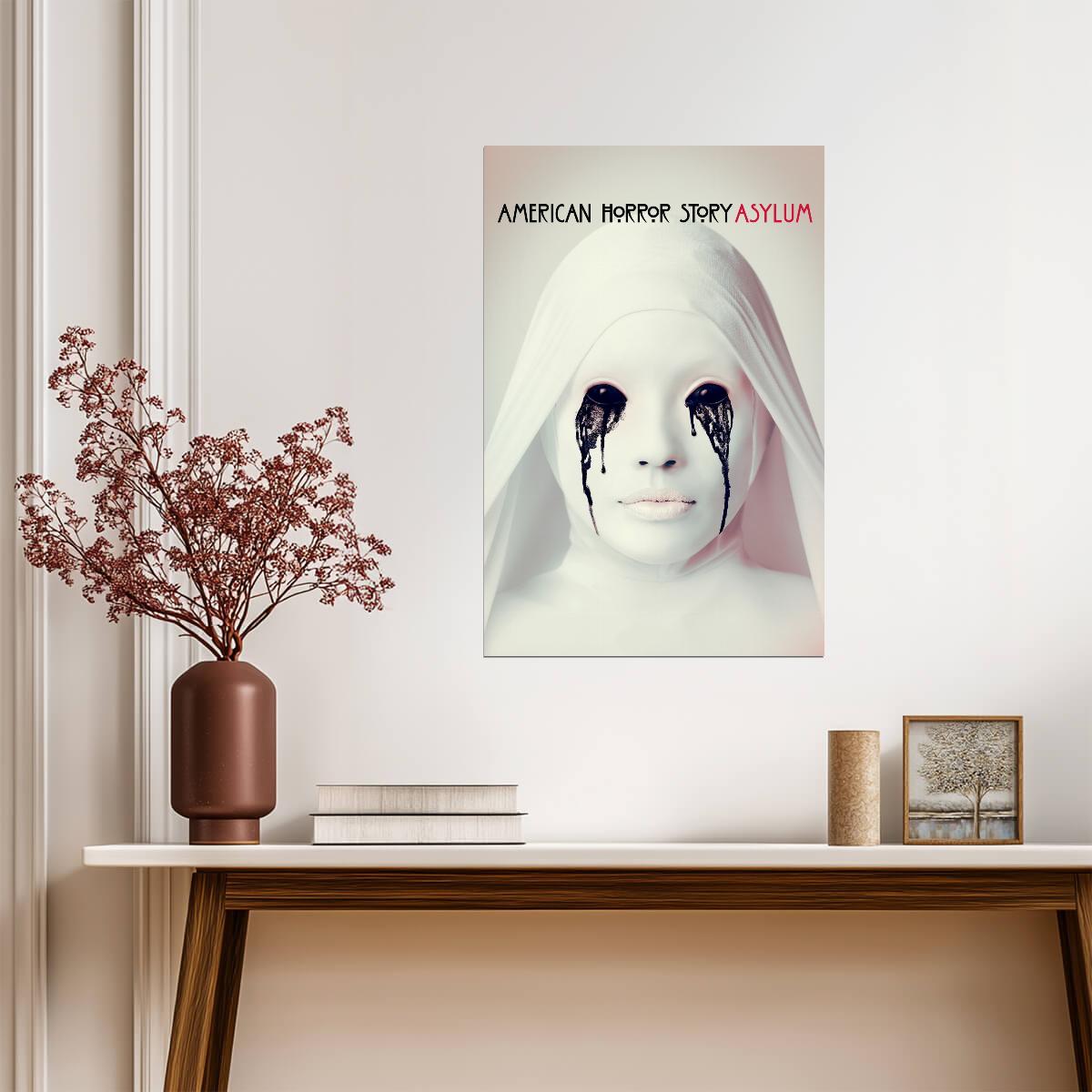 American Horror Story Asylum Poster | Nun with Black Tears - Movies & TV Poster