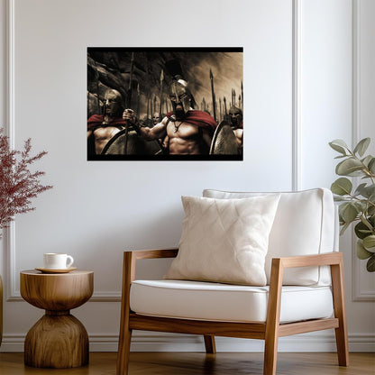 300 Leonidas Battle Cry Poster | Gerard Butler Movie Print - Movies & TV Poster