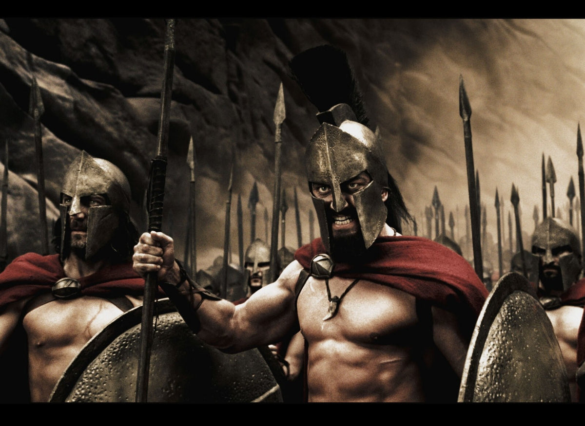 300 Leonidas Battle Cry Poster | Gerard Butler Movie Print - Movies & TV Poster