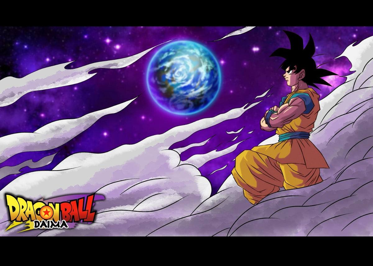 Dragon Ball Daima Poster | Goku Above Earth - Anime Poster