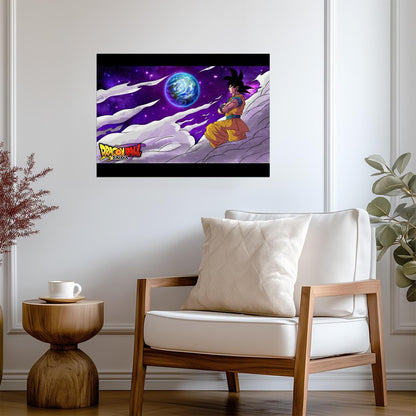 Dragon Ball Daima Poster | Goku Above Earth - Anime Poster