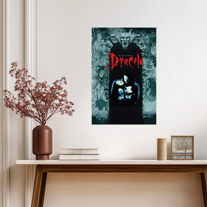 Bram Stoker's Dracula 1992 Movie Poster | Lovers Beneath a Gargoyle - Movies & TV Poster