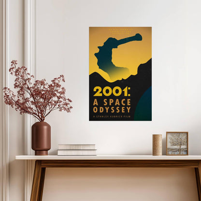 2001: A Space Odyssey Dawn of Man Poster | Ape Silhouette Print - Movies & TV Poster