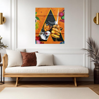 A Clockwork Orange Poster | Alex Graffiti on a Brick Wall - Movies & TV Poster