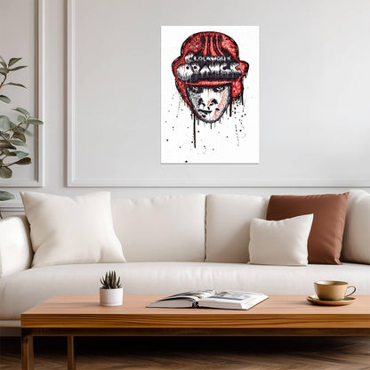 A Clockwork Orange Poster | Alex Red and Black Dripping Portrait - Movies & TV Poster