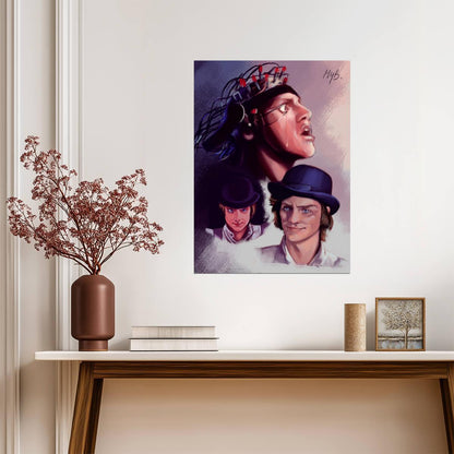 A Clockwork Orange Poster | Alex Portrait Collage Illustration - Movies & TV Poster