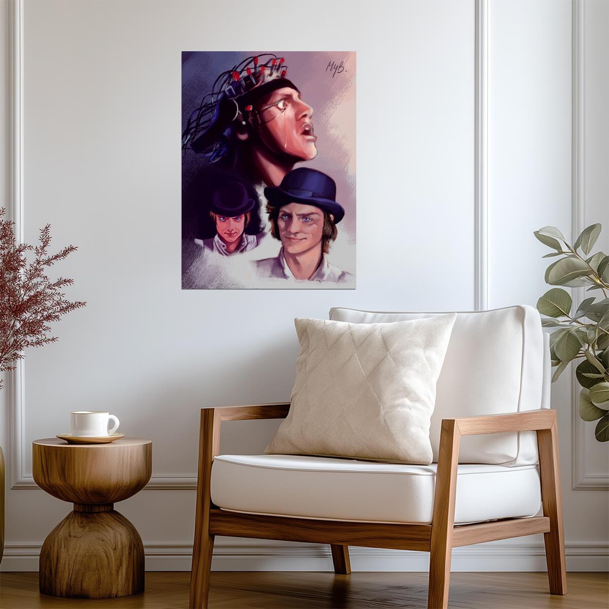 A Clockwork Orange Poster | Alex Portrait Collage Illustration - Movies & TV Poster