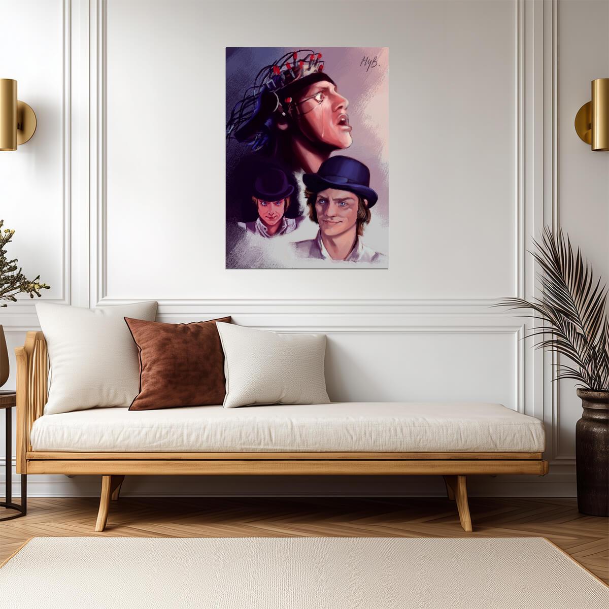 A Clockwork Orange Poster | Alex Portrait Collage Illustration - Movies & TV Poster