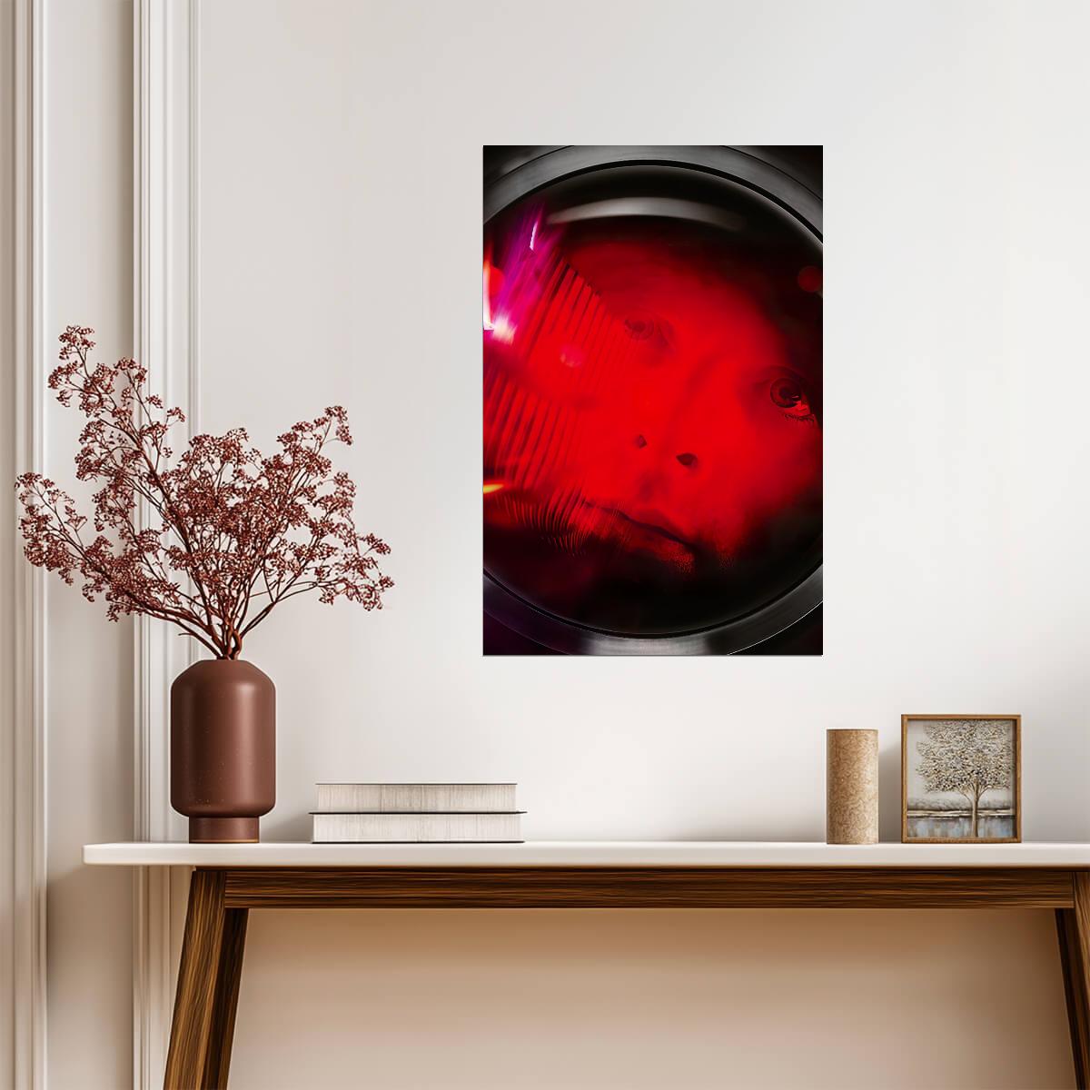 2001: A Space Odyssey Poster | Astronaut in Red Helmet Portrait - Movies & TV Poster