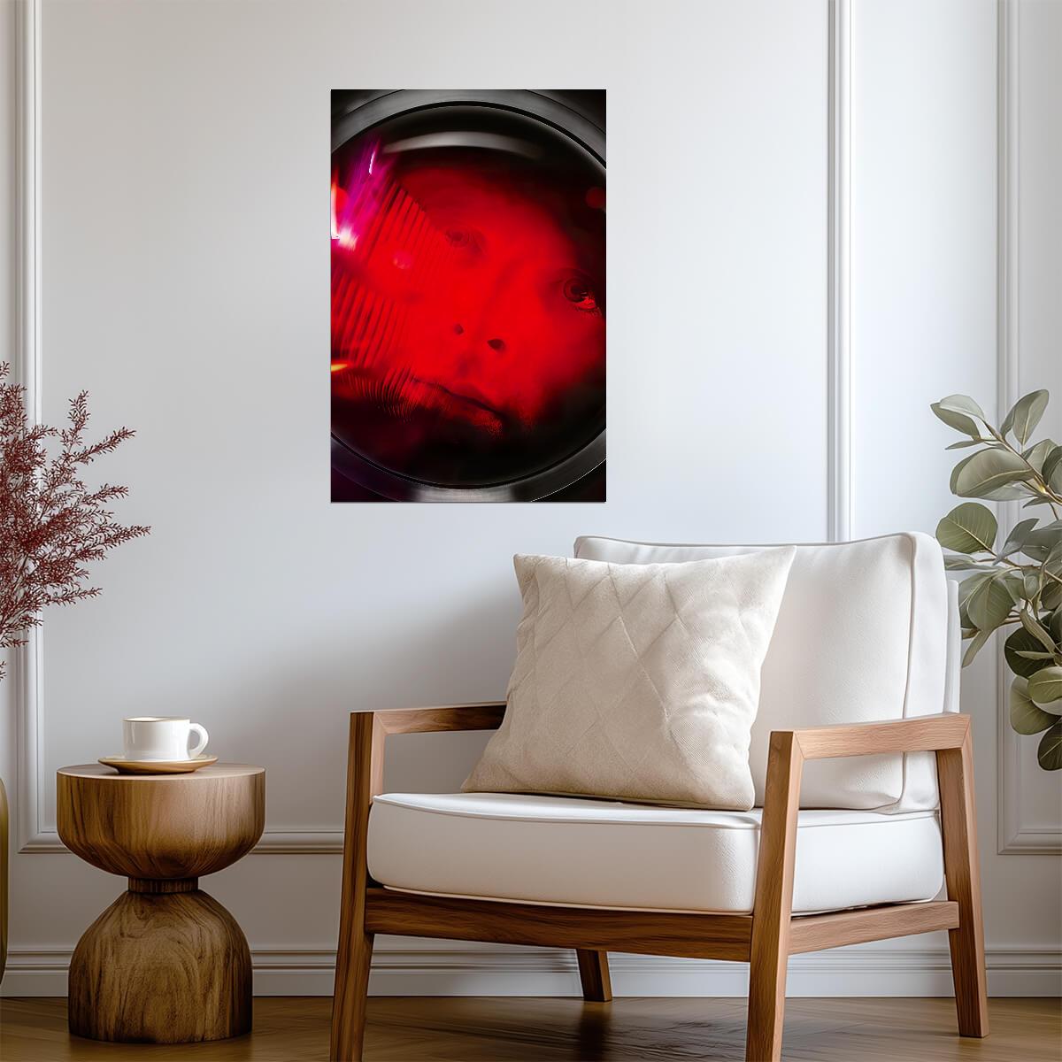 2001: A Space Odyssey Poster | Astronaut in Red Helmet Portrait - Movies & TV Poster