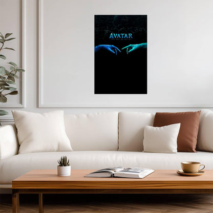Avatar The Way of Water Movie Poster | Two Na'vi Hands Reaching - Movies & TV Poster