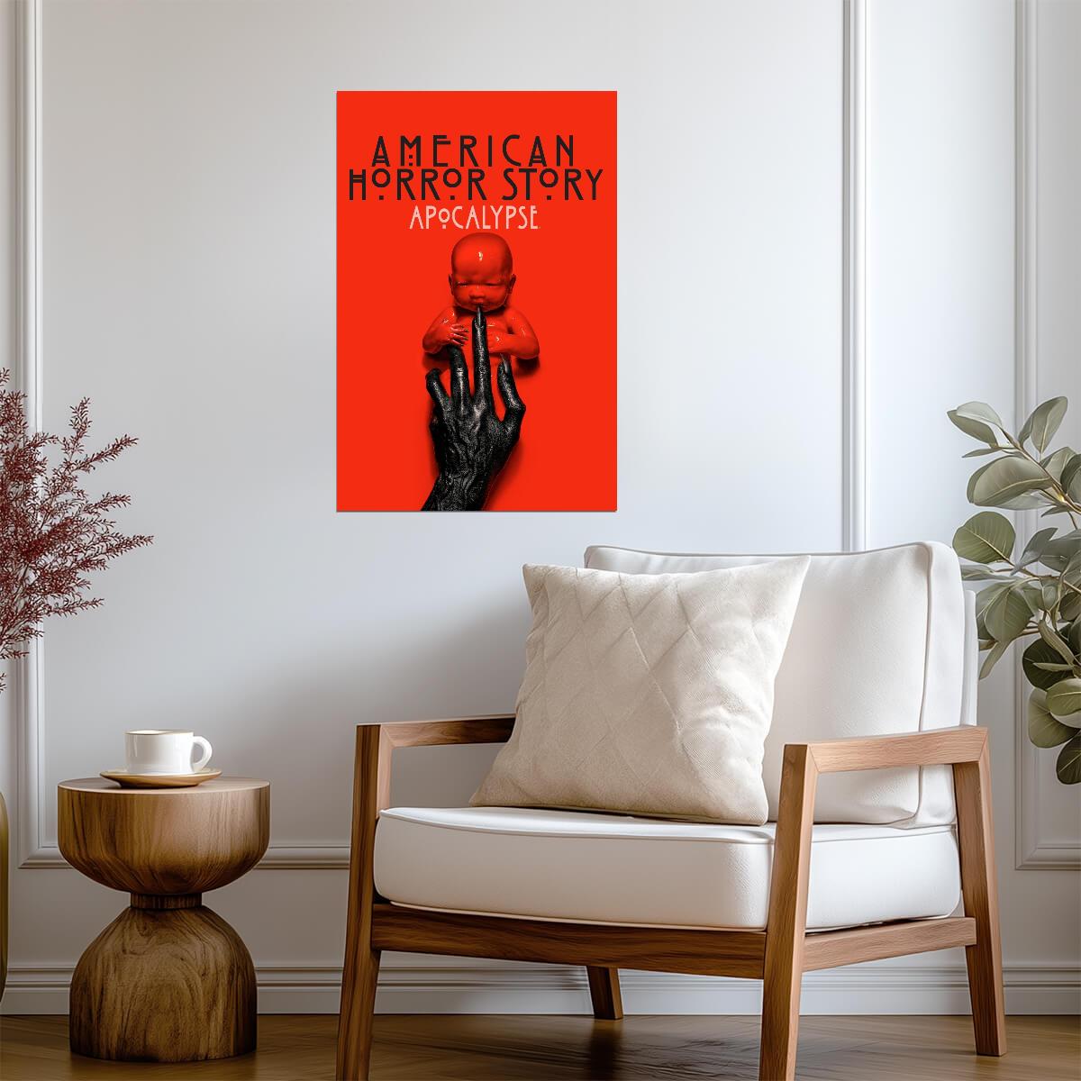 American Horror Story Apocalypse Poster | Red Baby | Horror Series Print - Movies & TV Poster