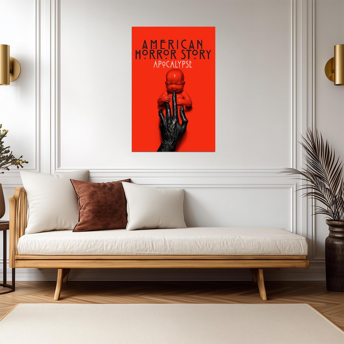 American Horror Story Apocalypse Poster | Red Baby | Horror Series Print - Movies & TV Poster