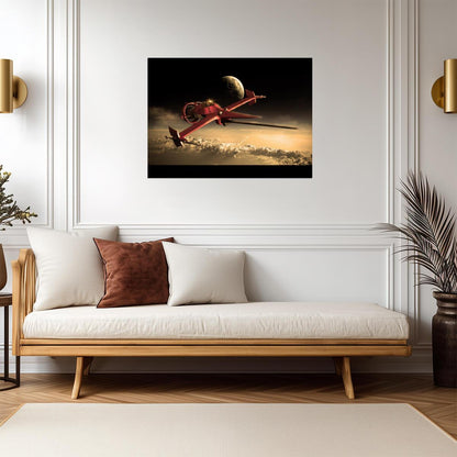 Cowboy Bebop Poster | Swordfish II Above Golden Clouds - Anime Poster