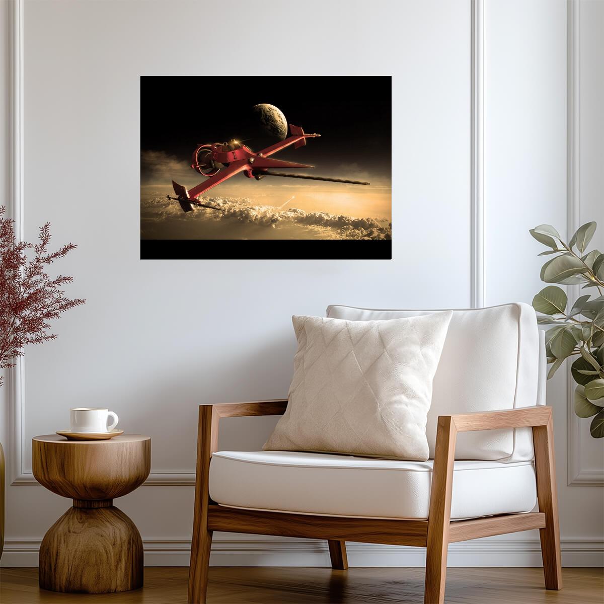 Cowboy Bebop Poster | Swordfish II Above Golden Clouds - Anime Poster