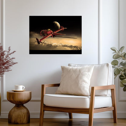 Cowboy Bebop Poster | Swordfish II Above Golden Clouds - Anime Poster