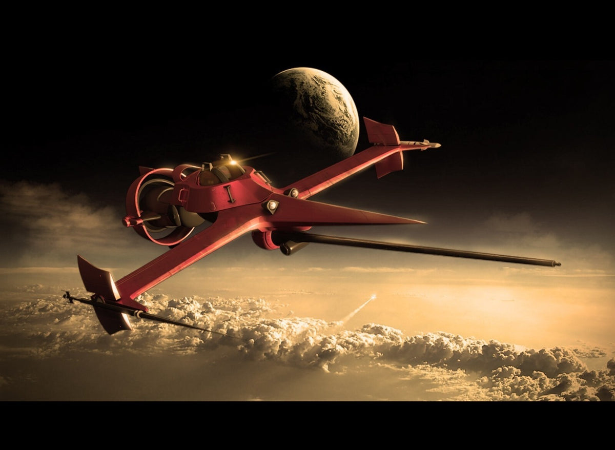 Cowboy Bebop Poster | Swordfish II Above Golden Clouds - Anime Poster