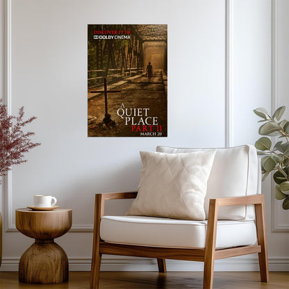A Quiet Place Part II Poster | Abandoned Railway Bridge Movie Print - Movies & TV Poster