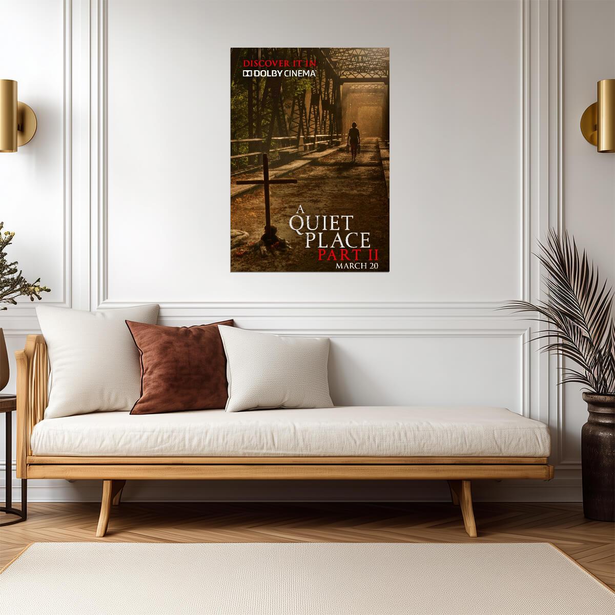 A Quiet Place Part II Poster | Abandoned Railway Bridge Movie Print - Movies & TV Poster