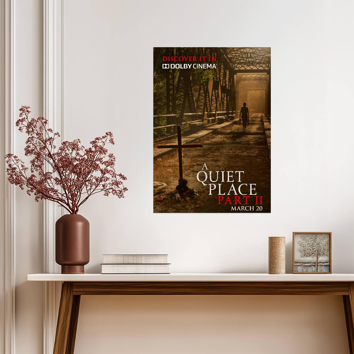 A Quiet Place Part II Poster | Abandoned Railway Bridge Movie Print - Movies & TV Poster