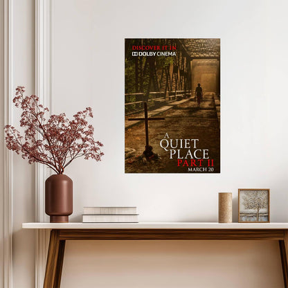 A Quiet Place Part II Poster | Abandoned Railway Bridge Movie Print - Movies & TV Poster