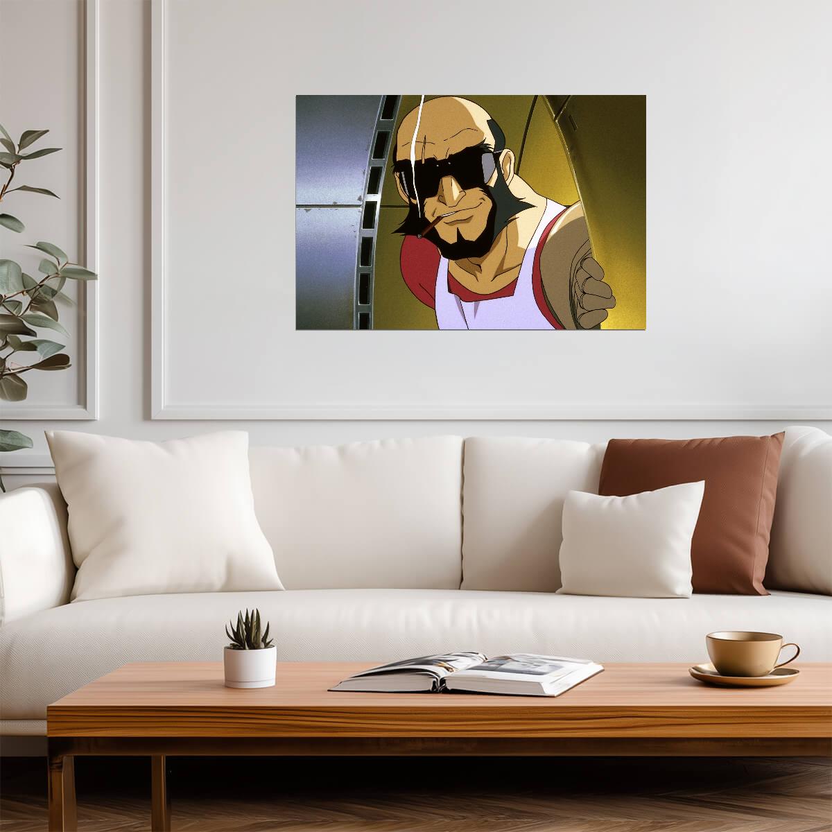 Cowboy Bebop Poster | Jet Black in the Cockpit - Anime Poster