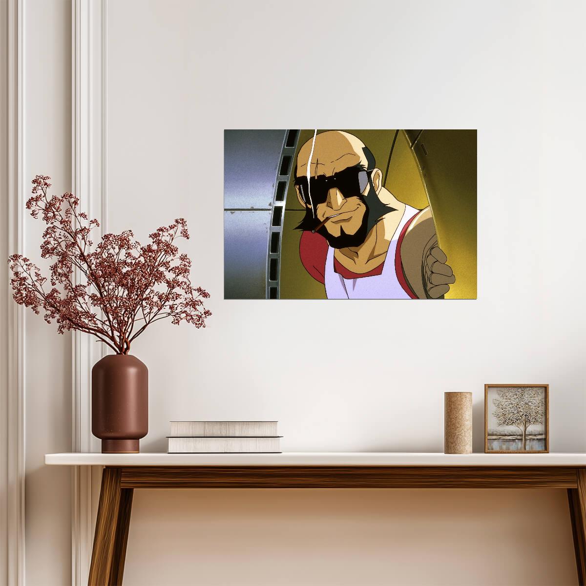 Cowboy Bebop Poster | Jet Black in the Cockpit - Anime Poster