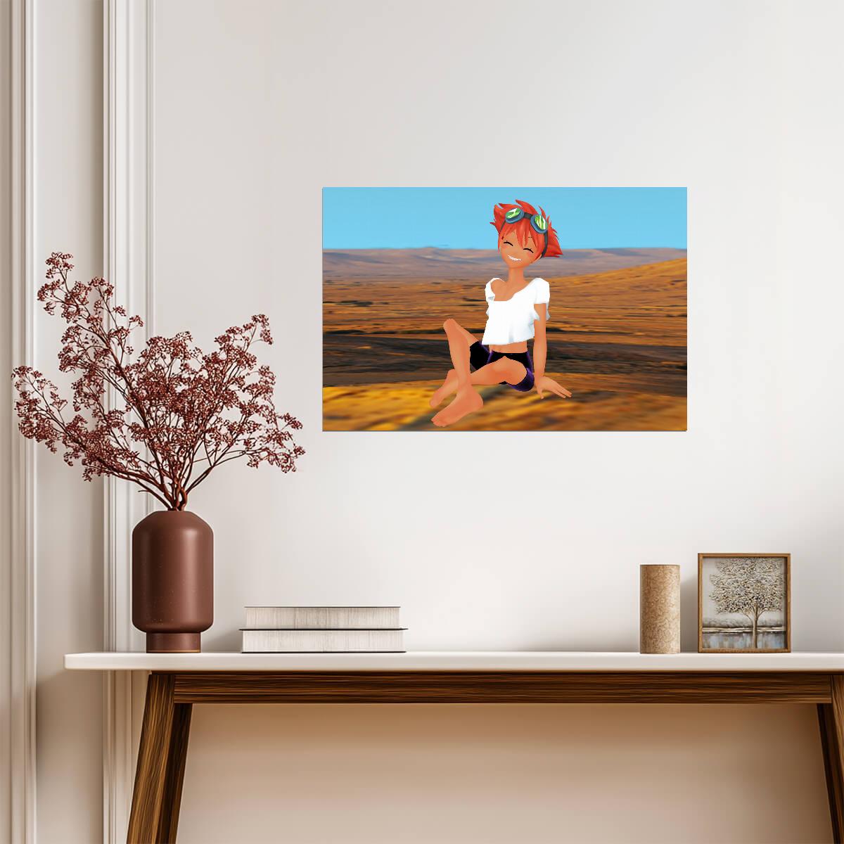 Cowboy Bebop Poster | Edward in the Desert - Anime Poster