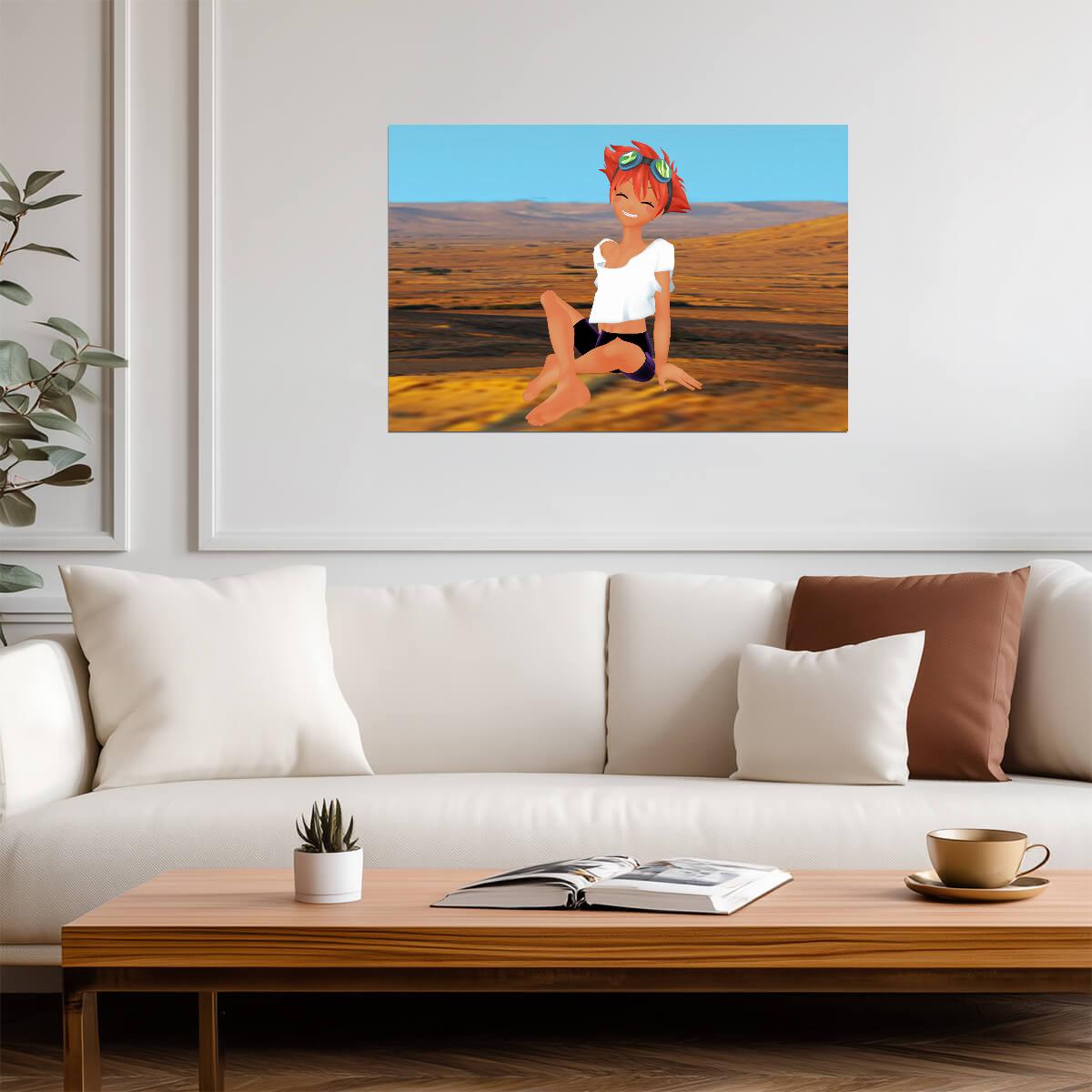 Cowboy Bebop Poster | Edward in the Desert - Anime Poster
