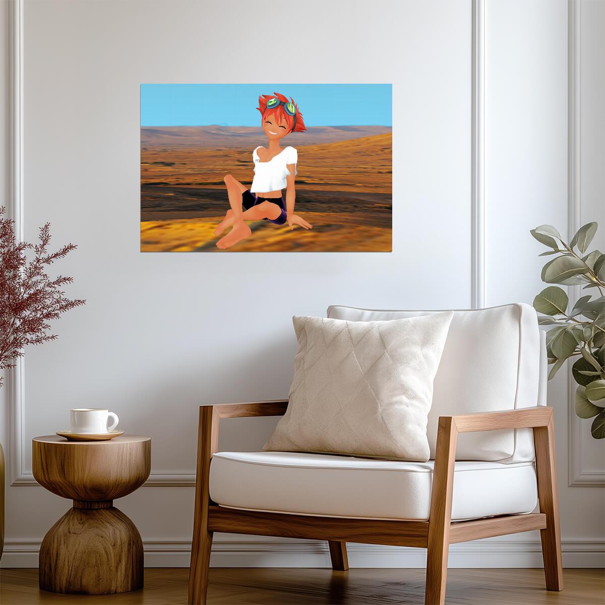 Cowboy Bebop Poster | Edward in the Desert - Anime Poster
