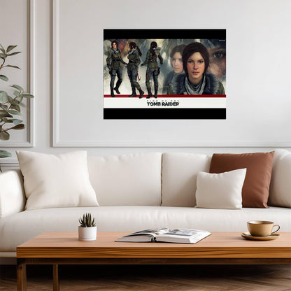 Rise of the Tomb Raider Poster | Lara Croft Winter Outfits and Portrait Studies - Video Games Poster