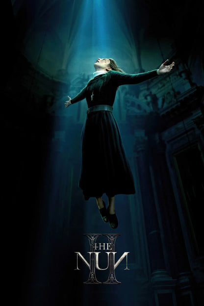 The Nun II Movie Poster | Sister Irene Levitating in a Church - Movies & TV Poster