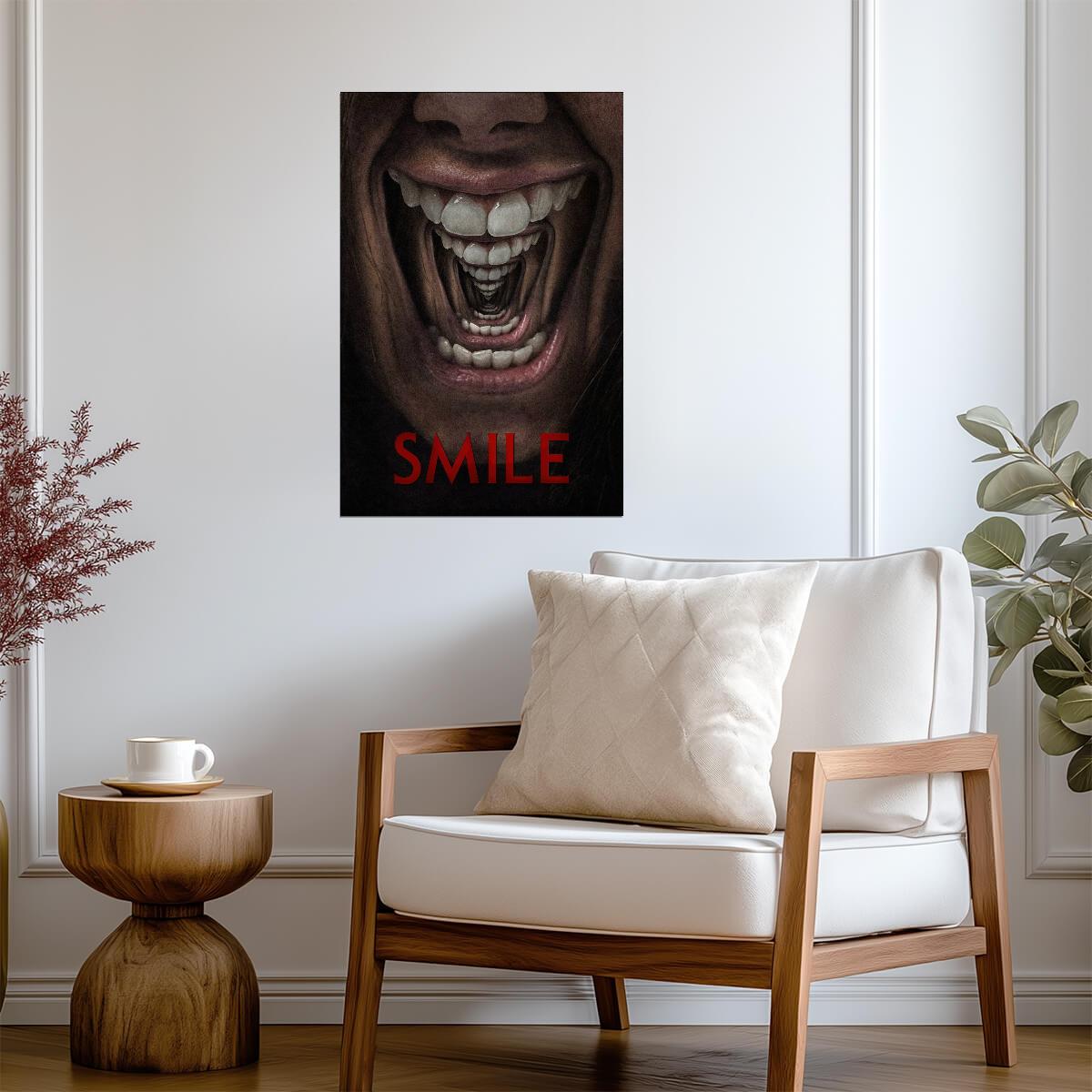 Smile 2022 Movie Poster | Screaming Mouth Within a Grin - Movies & TV Poster