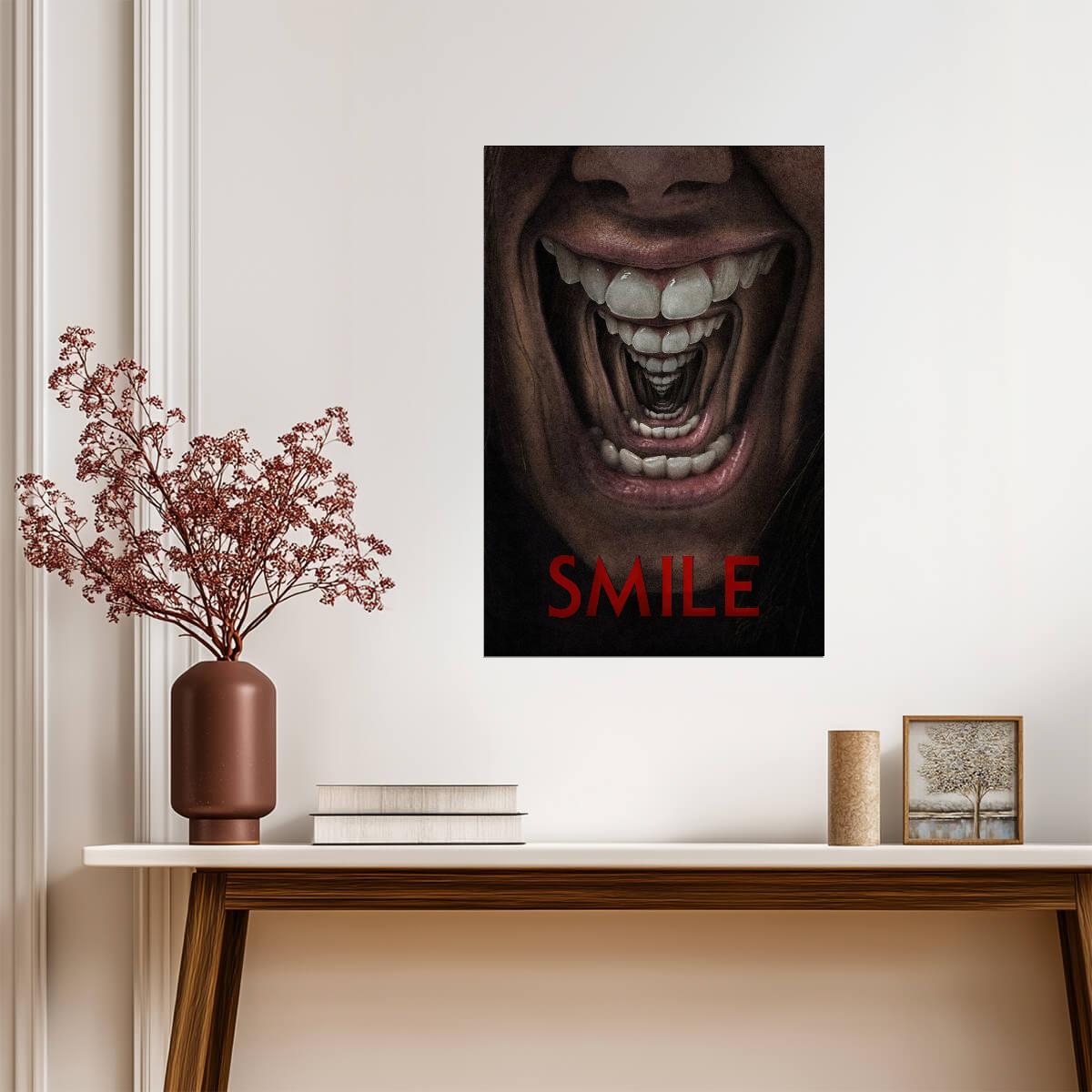 Smile 2022 Movie Poster | Screaming Mouth Within a Grin - Movies & TV Poster