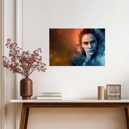 300: Rise of an Empire Poster | Eva Green as Artemisia | Fire and Water Portrait - Movies & TV Poster