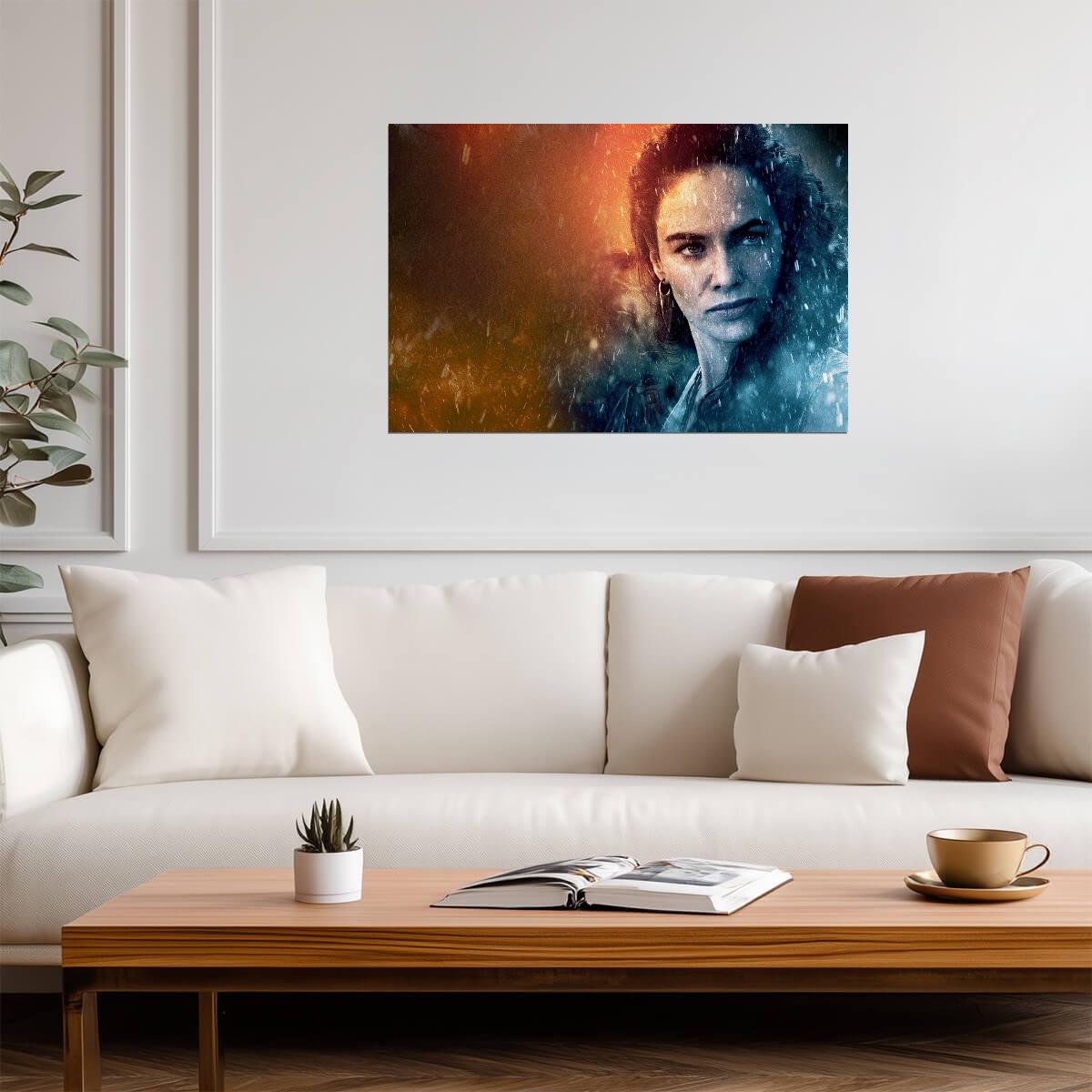 300: Rise of an Empire Poster | Eva Green as Artemisia | Fire and Water Portrait - Movies & TV Poster