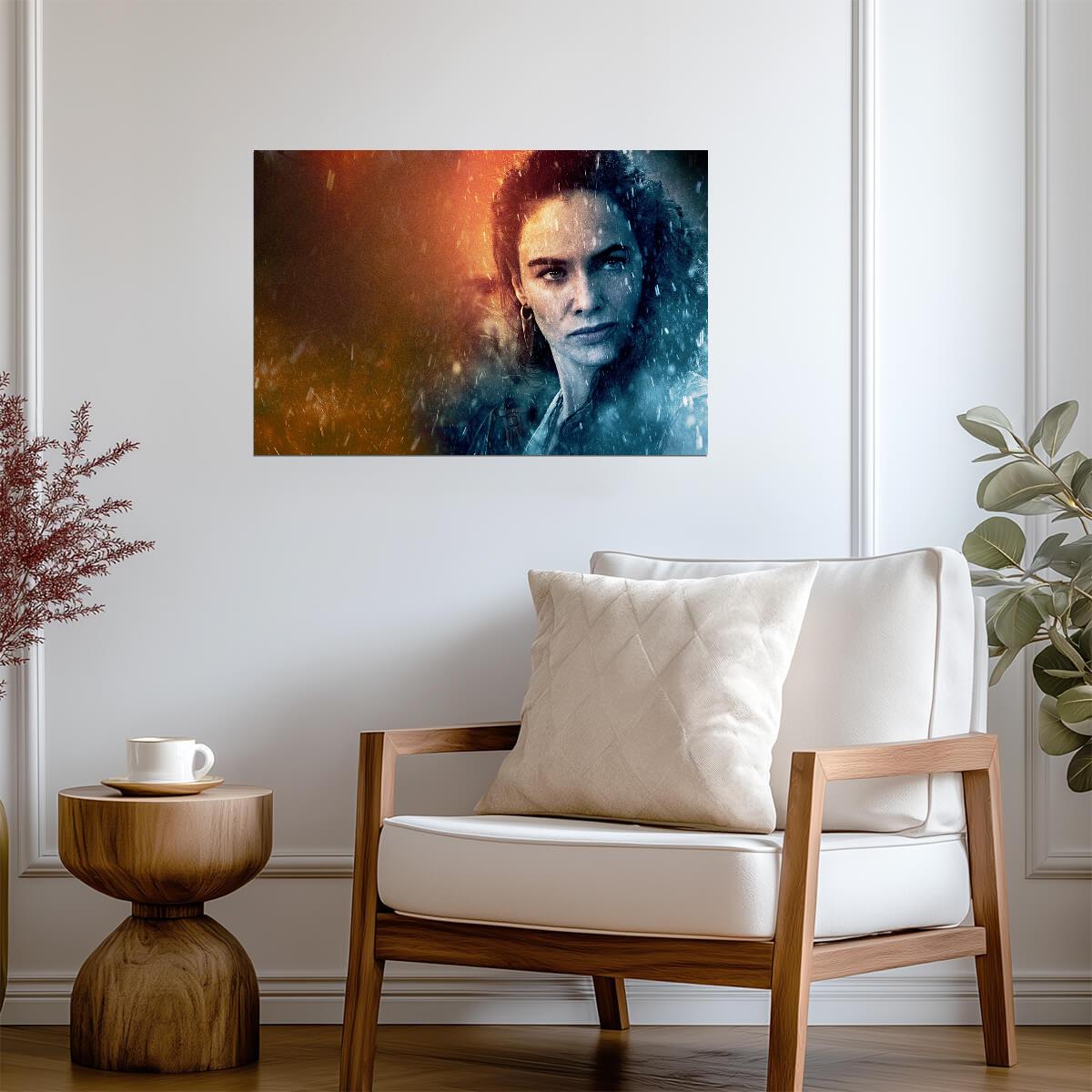 300: Rise of an Empire Poster | Eva Green as Artemisia | Fire and Water Portrait - Movies & TV Poster