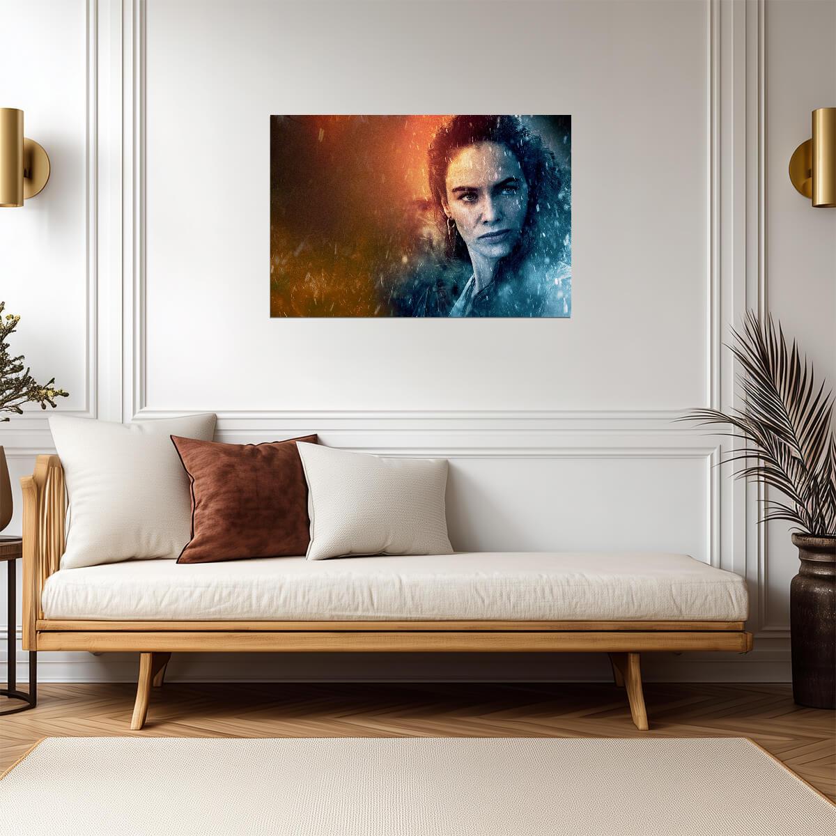 300: Rise of an Empire Poster | Eva Green as Artemisia | Fire and Water Portrait - Movies & TV Poster