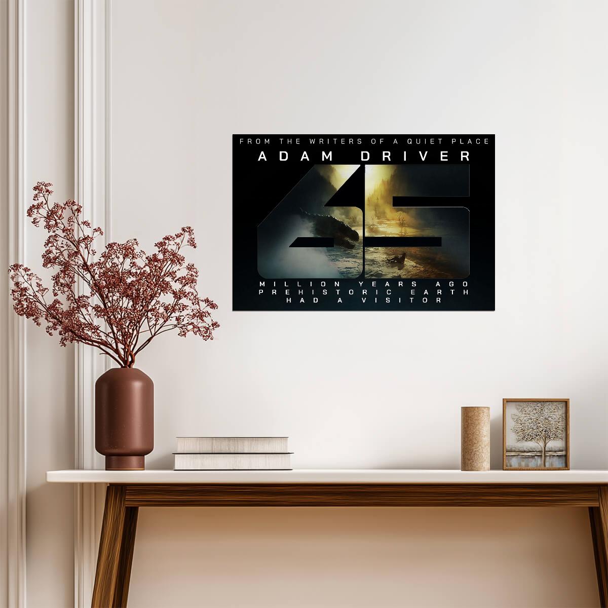 65 Dinosaur Poster | Sci-Fi Movie Graphic Print - Movies & TV Poster
