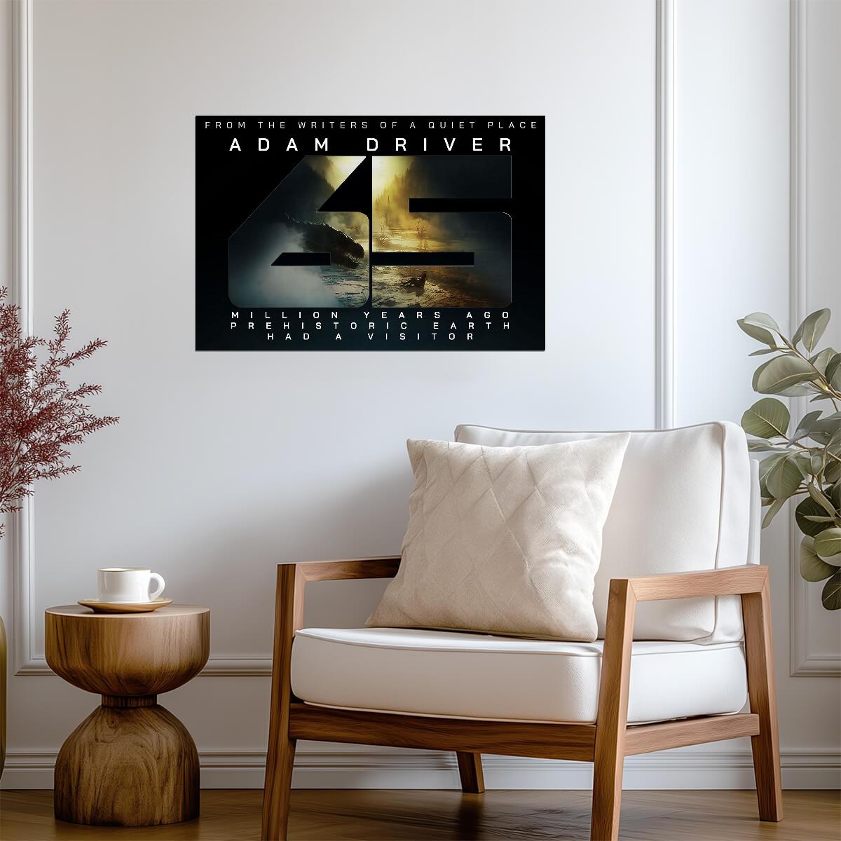 65 Dinosaur Poster | Sci-Fi Movie Graphic Print - Movies & TV Poster