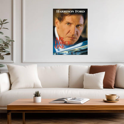 Air Force One Movie Poster | Harrison Ford Portrait Print - Movies & TV Poster