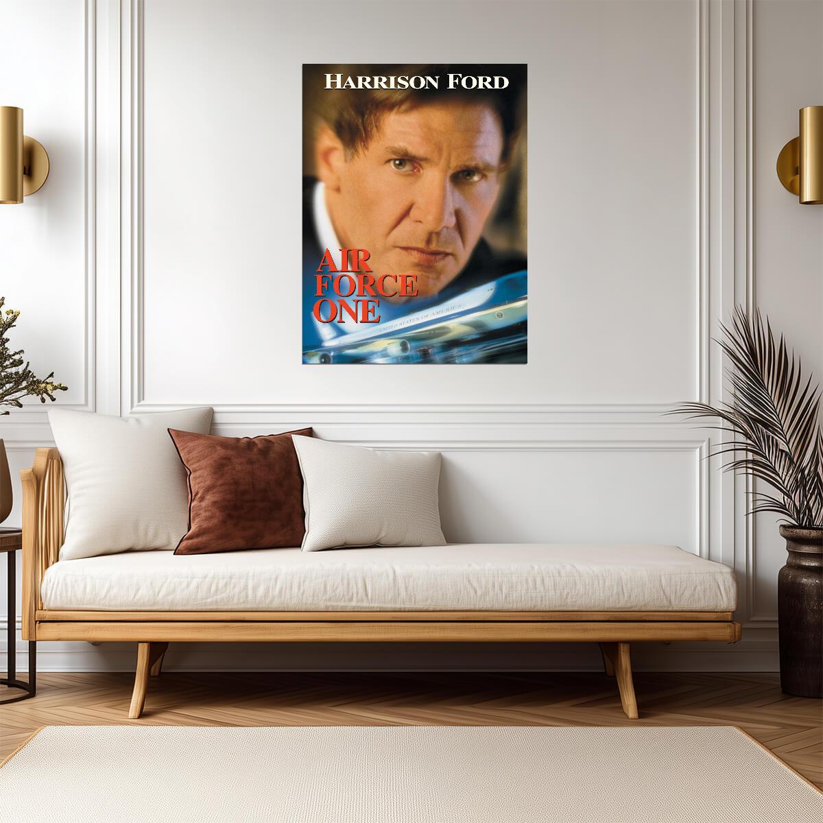 Air Force One Movie Poster | Harrison Ford Portrait Print - Movies & TV Poster
