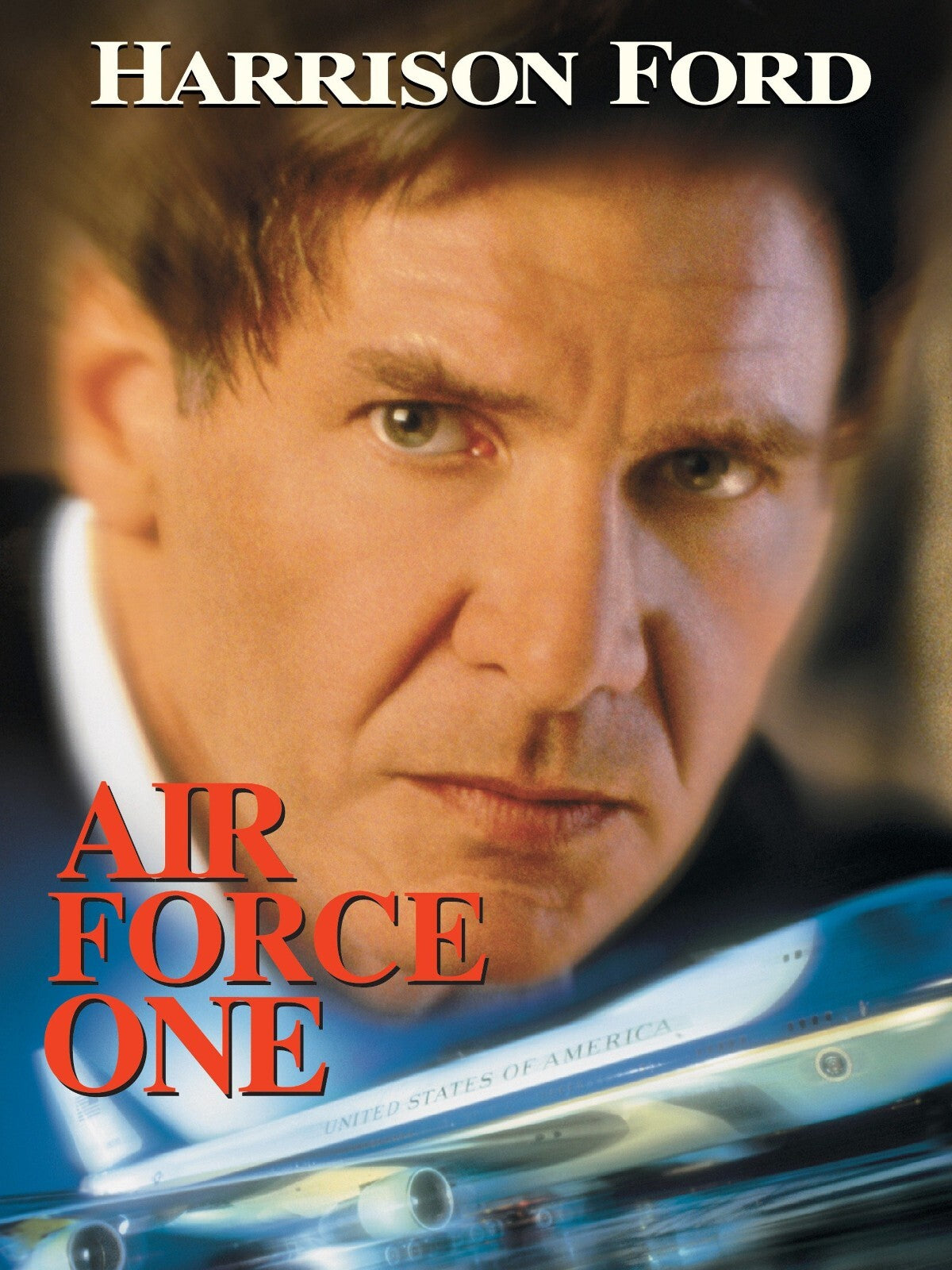 Air Force One Movie Poster | Harrison Ford Portrait Print - Movies & TV Poster