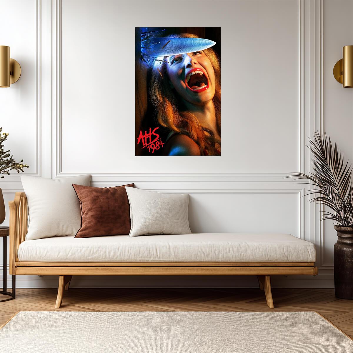 American Horror Story 1984 Poster | Knife and Screaming Woman - Movies & TV Poster